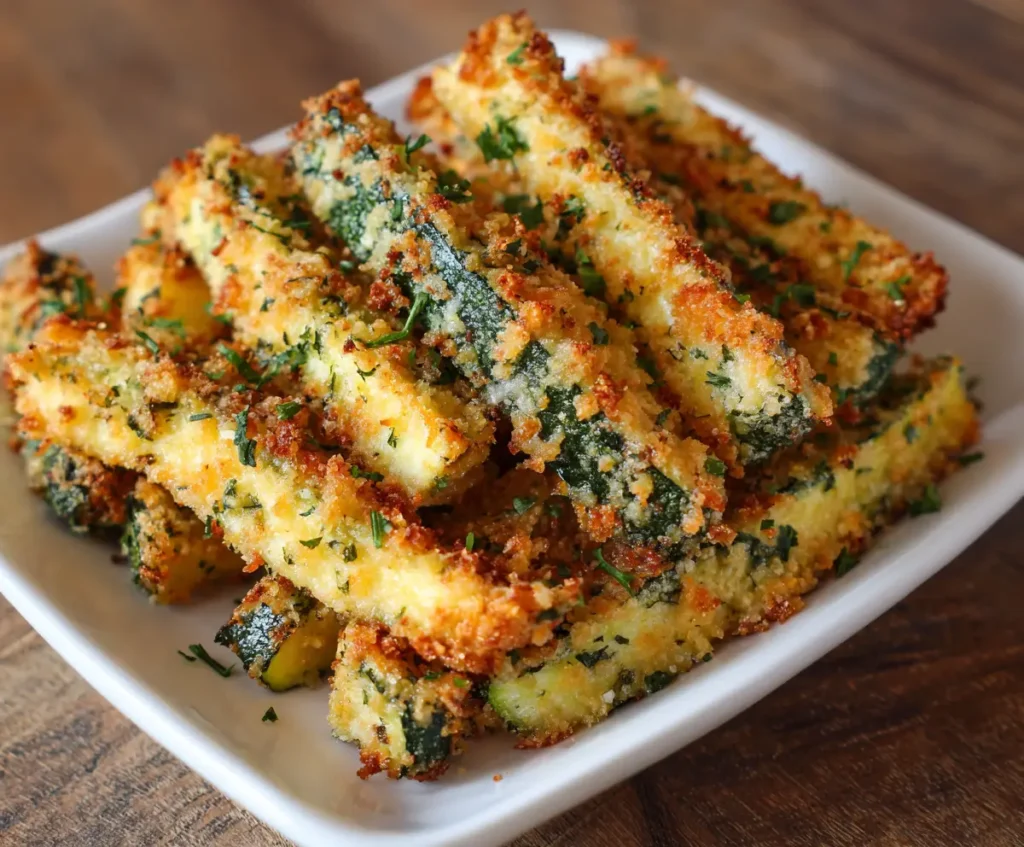 Crispy Parmesan Zucchini Fries