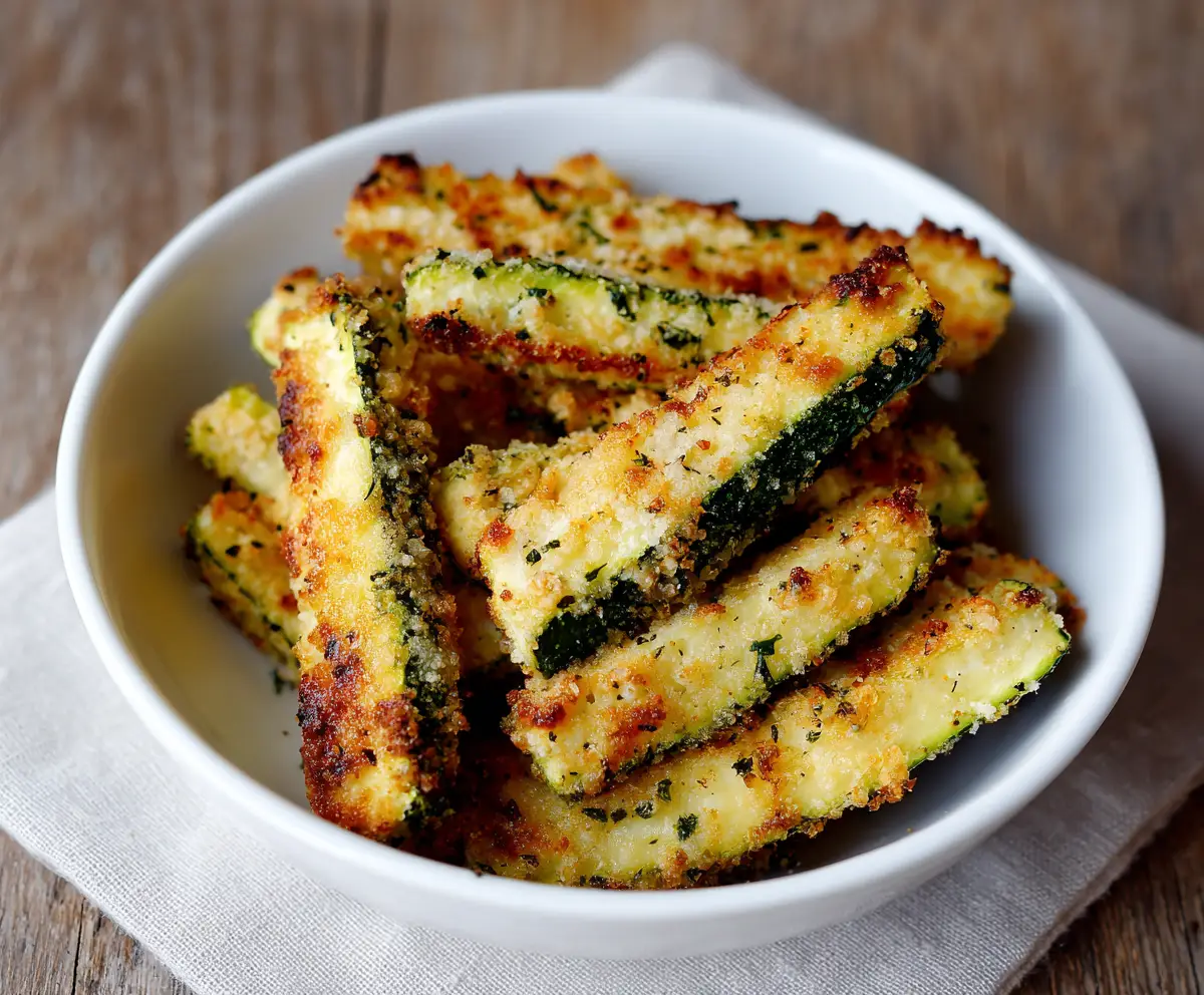 Crispy Parmesan Zucchini Fries