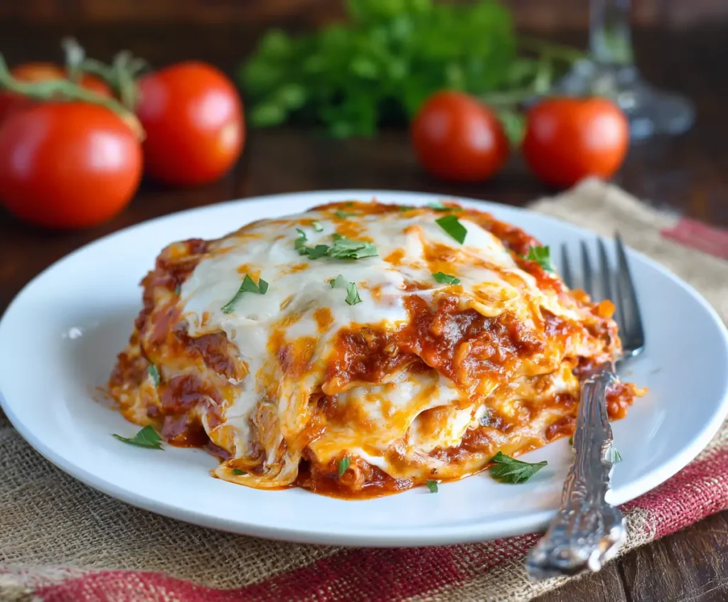 Crockpot Ravioli Lasagna