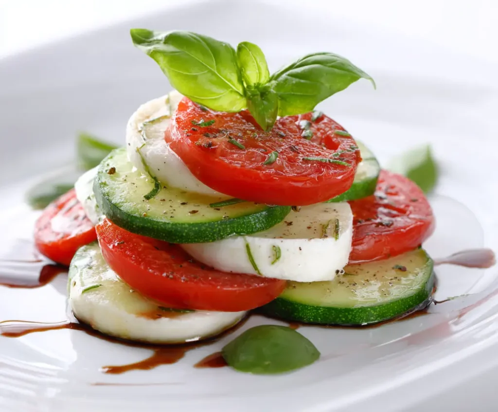 Fresh & Easy Cucumber Caprese Salad