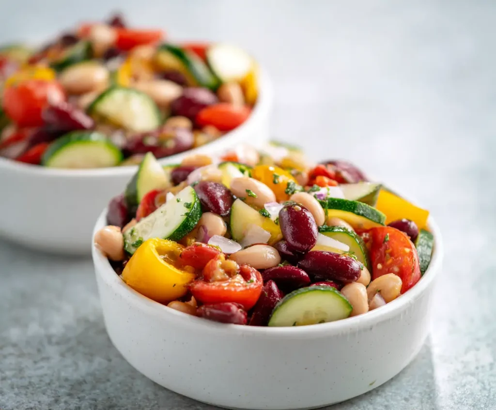 Fresh & Healthy Mediterranean Diet Bean Salad