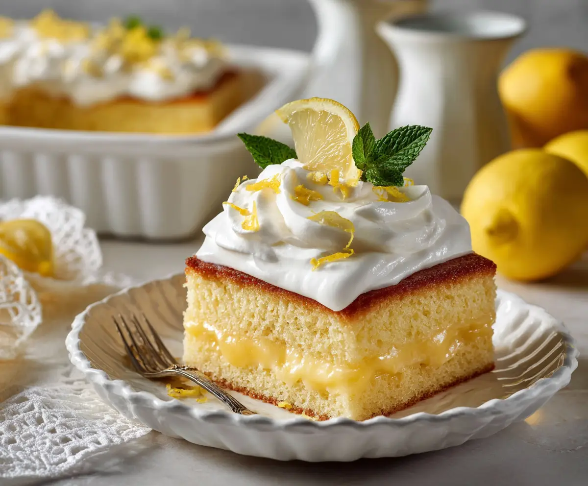 Italian Lemon Cream Cake