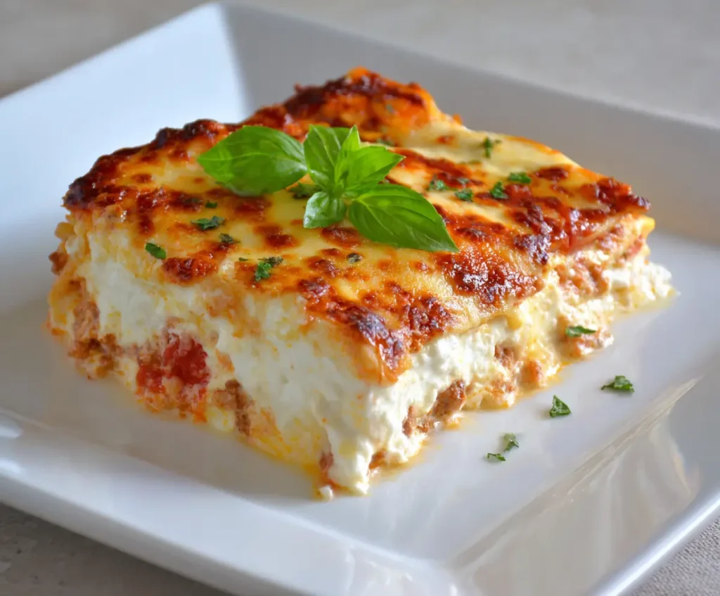 Keto Lasagna with Cottage Cheese
