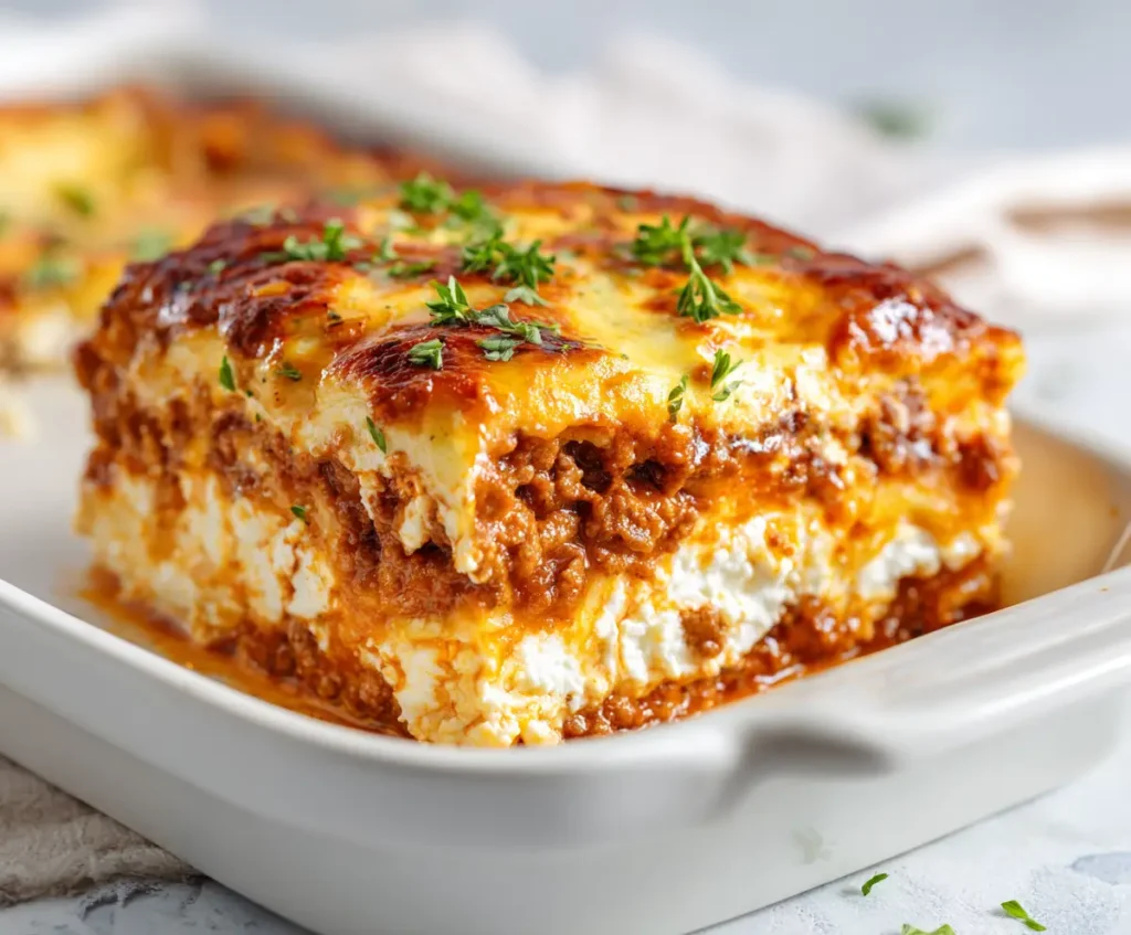 Keto Lasagna with Cottage Cheese