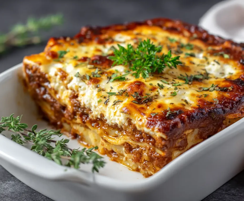Keto Lasagna with Cottage Cheese 
