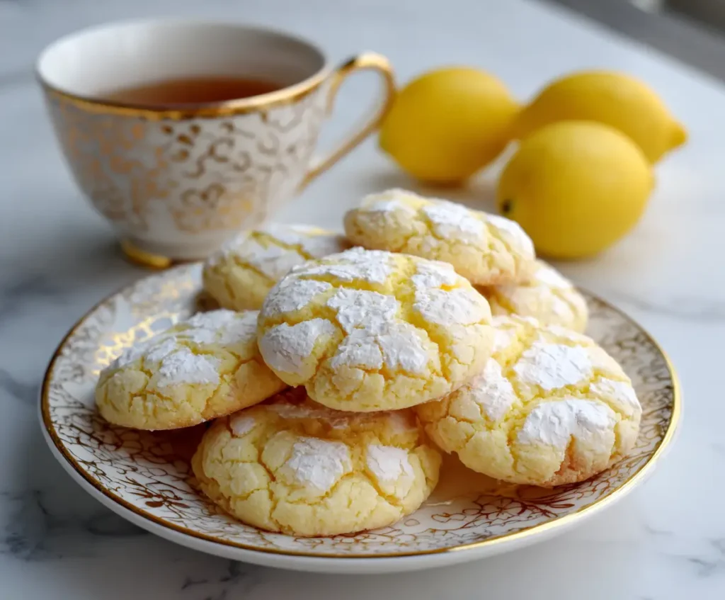 Lemon Crinkle Cookies