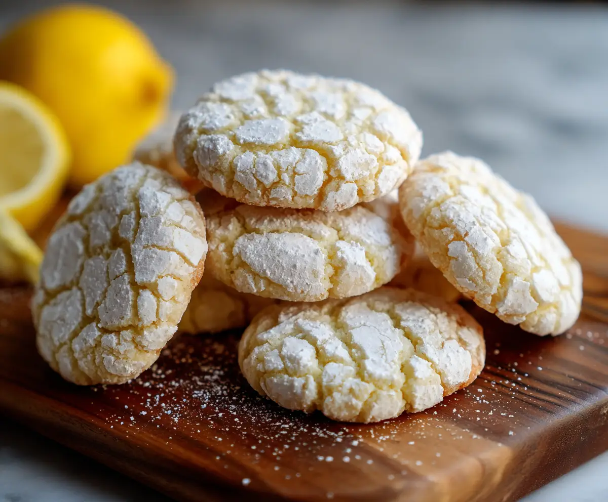 Lemon Crinkle Cookies