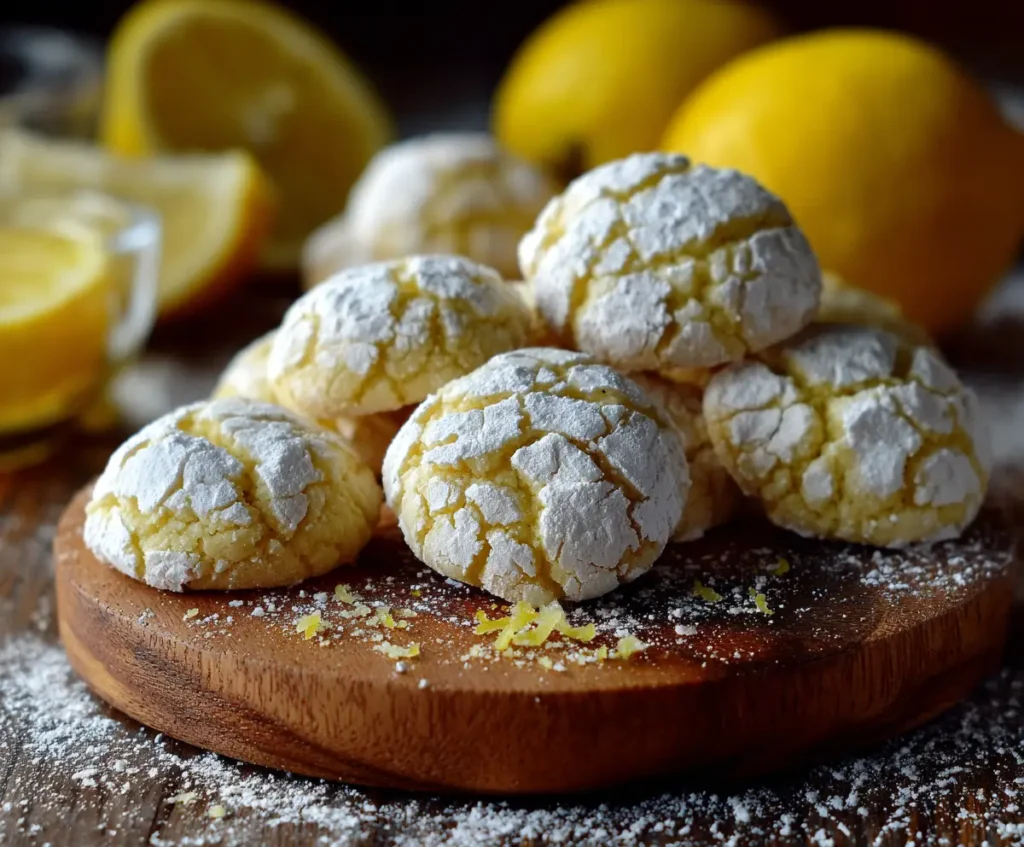 Lemon Crinkle Cookies