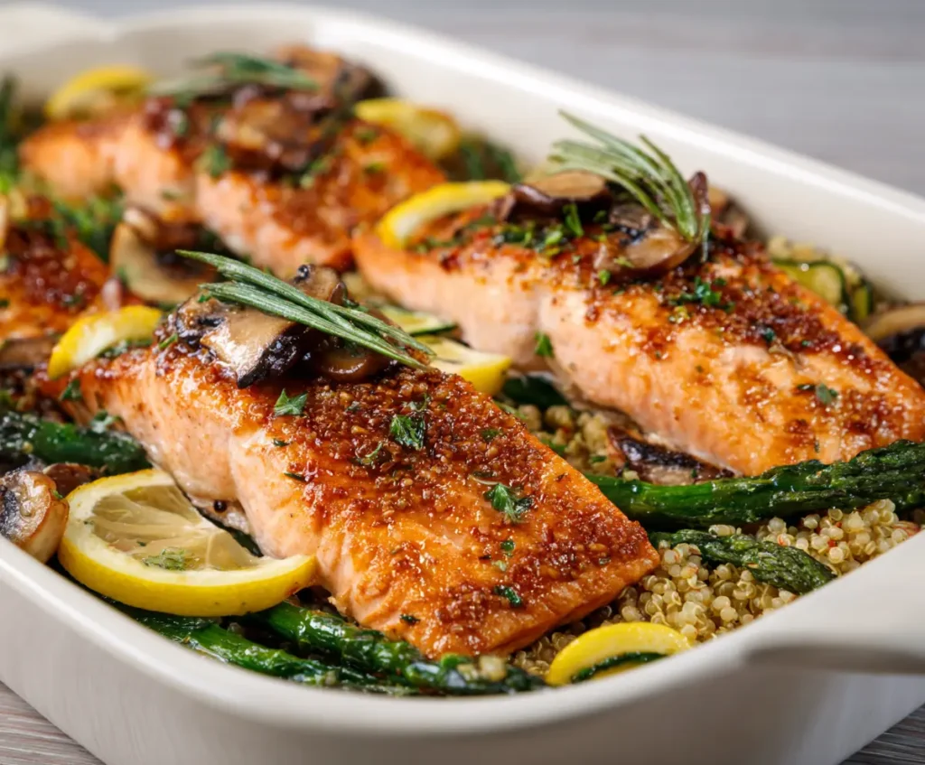Nutritious One-Pan Salmon Supper 