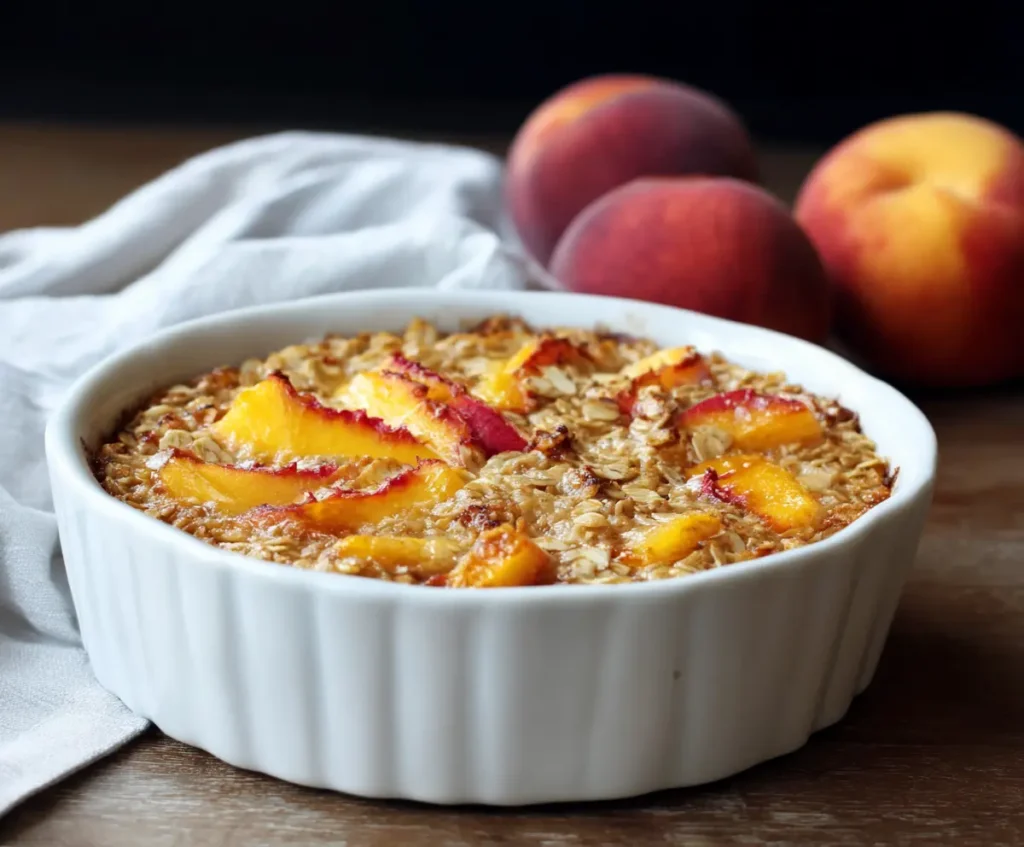 Peach Baked Oatmeal