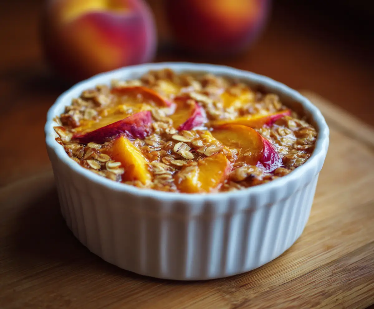 Peach Baked Oatmeal