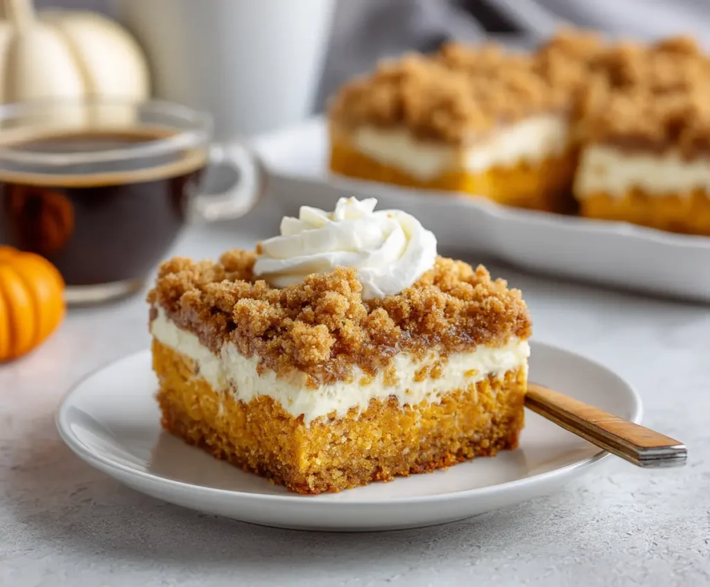 Pumpkin Cream Cheese Crumb Cake