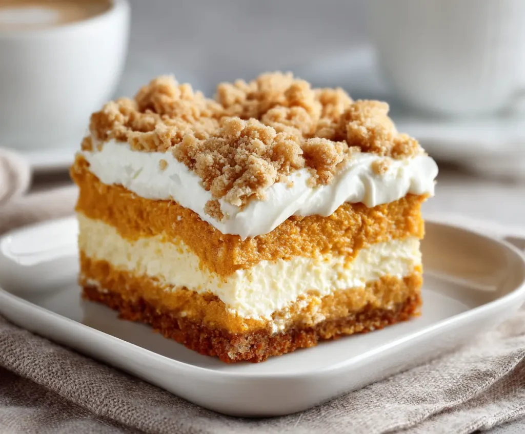 Pumpkin Cream Cheese Crumb Cake 