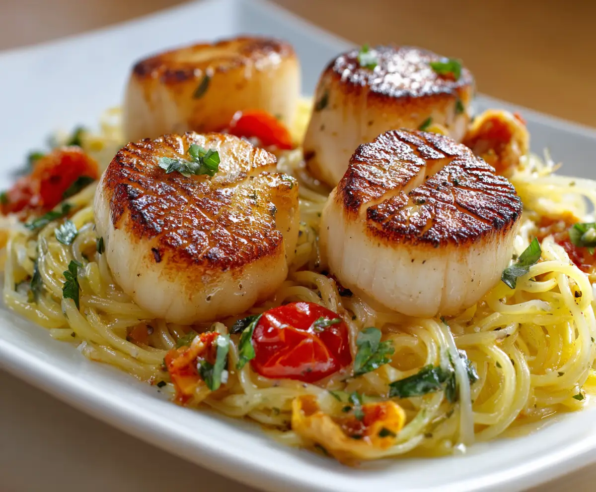 Seared Scallops and Pasta