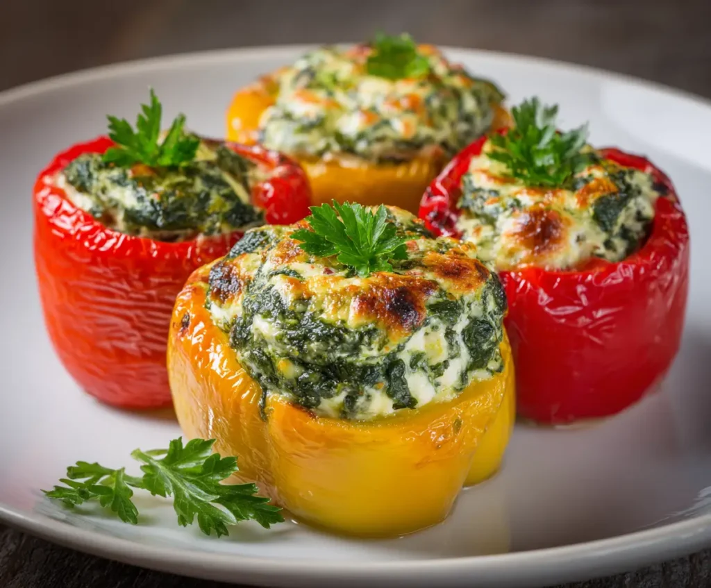 Spinach and Ricotta Stuffed Peppers 