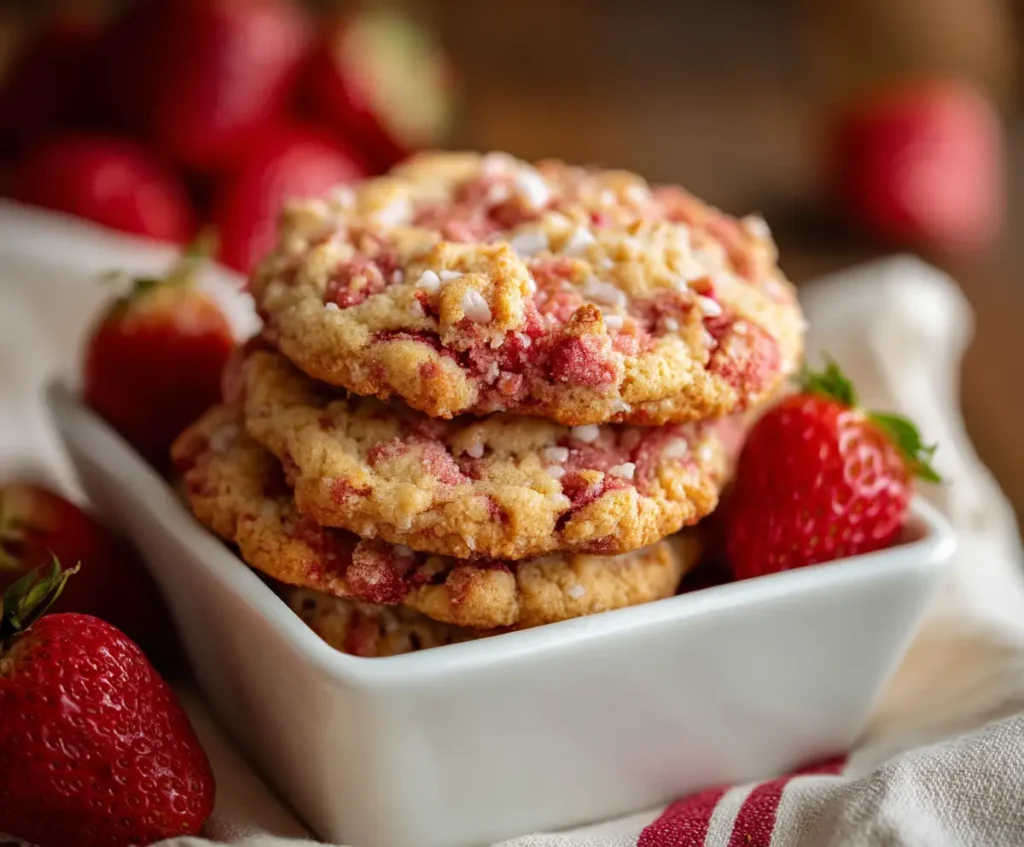 Strawberry Crunch Cookies