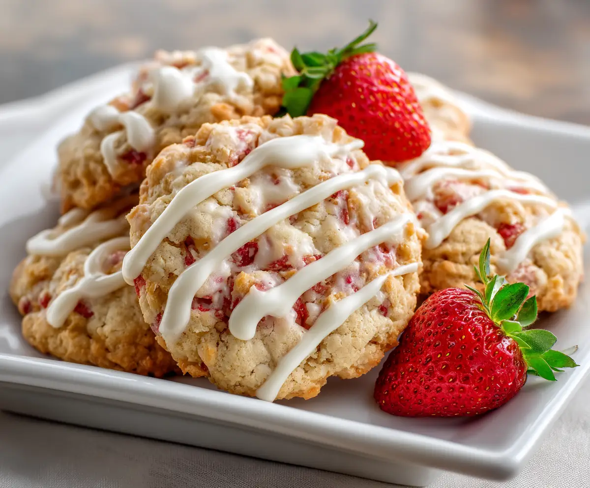 Strawberry Crunch Cookies
