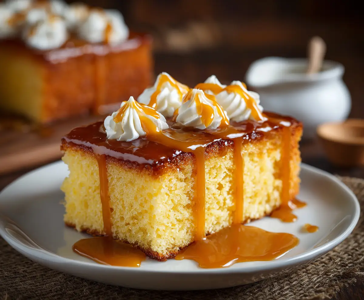 Sweet and Delicious Caramel Cake Recipe
