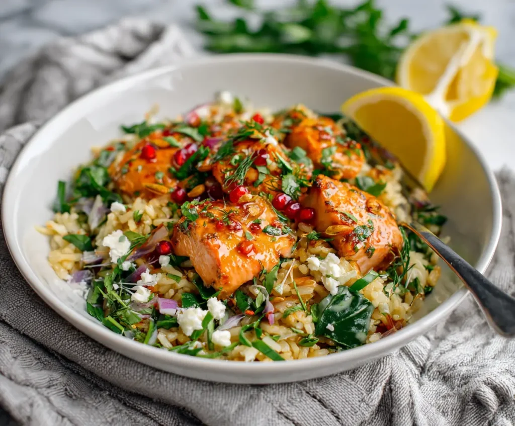 Zesty Salmon Rice Bowls 