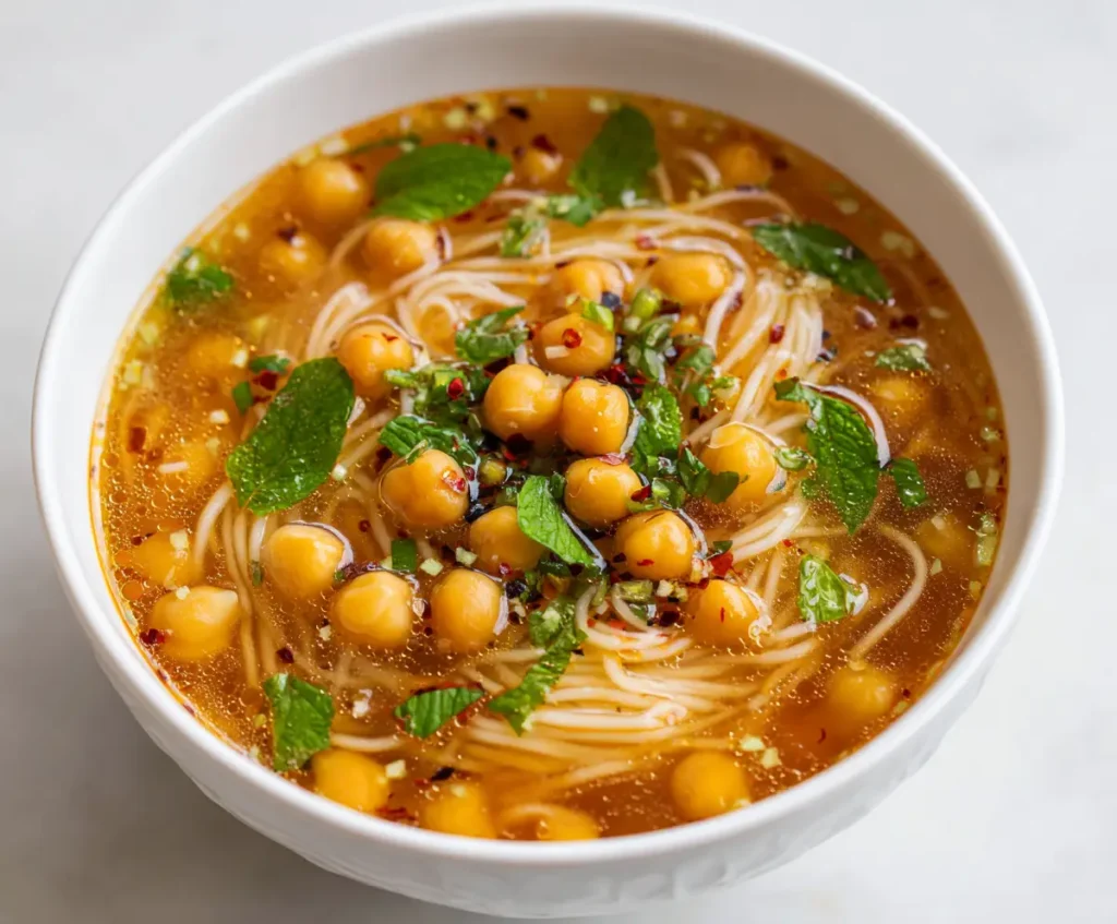 Chickpea Noodle Soup