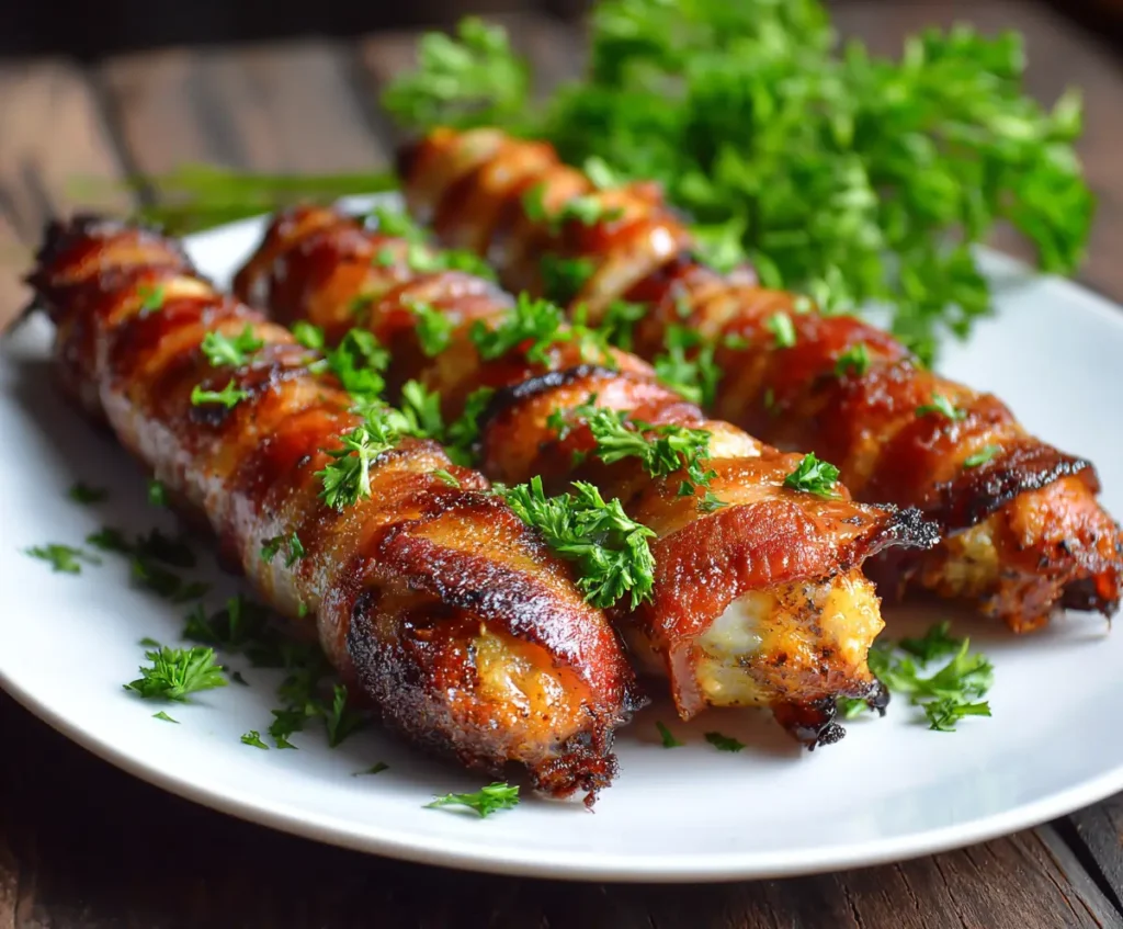 Bacon Wrapped Mozzarella Sticks