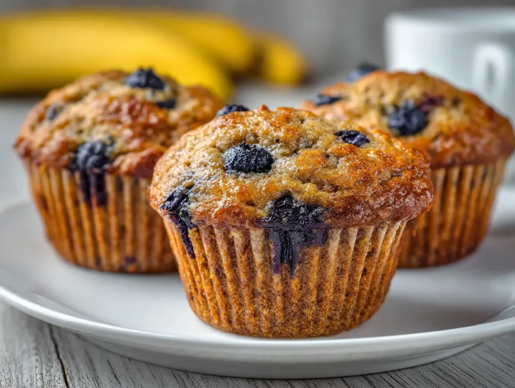 Banana Blueberry Muffins 
