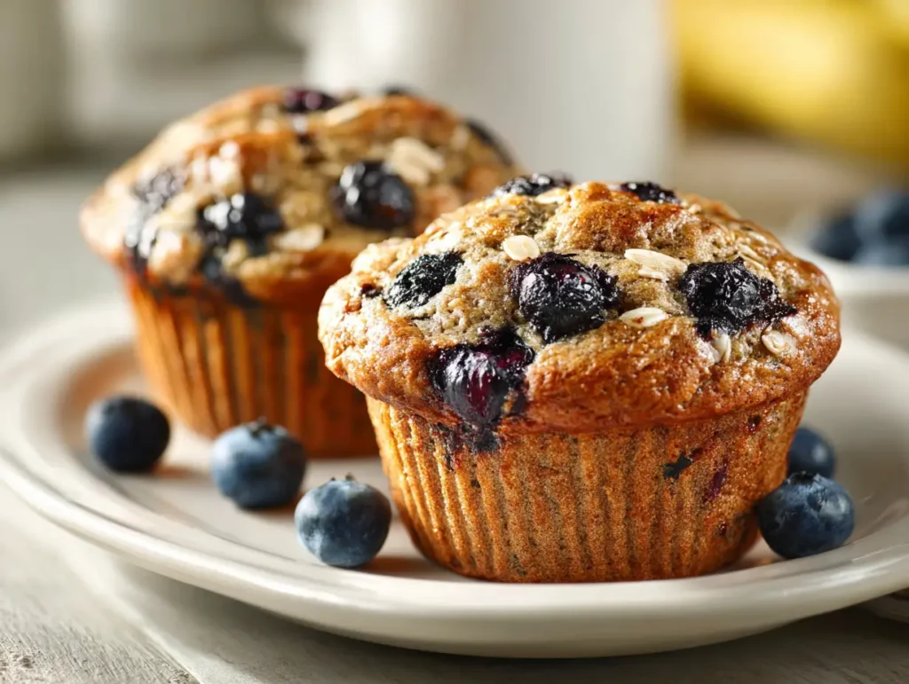 Banana Blueberry Muffins 