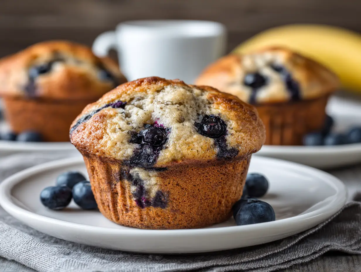 Banana Blueberry Muffins