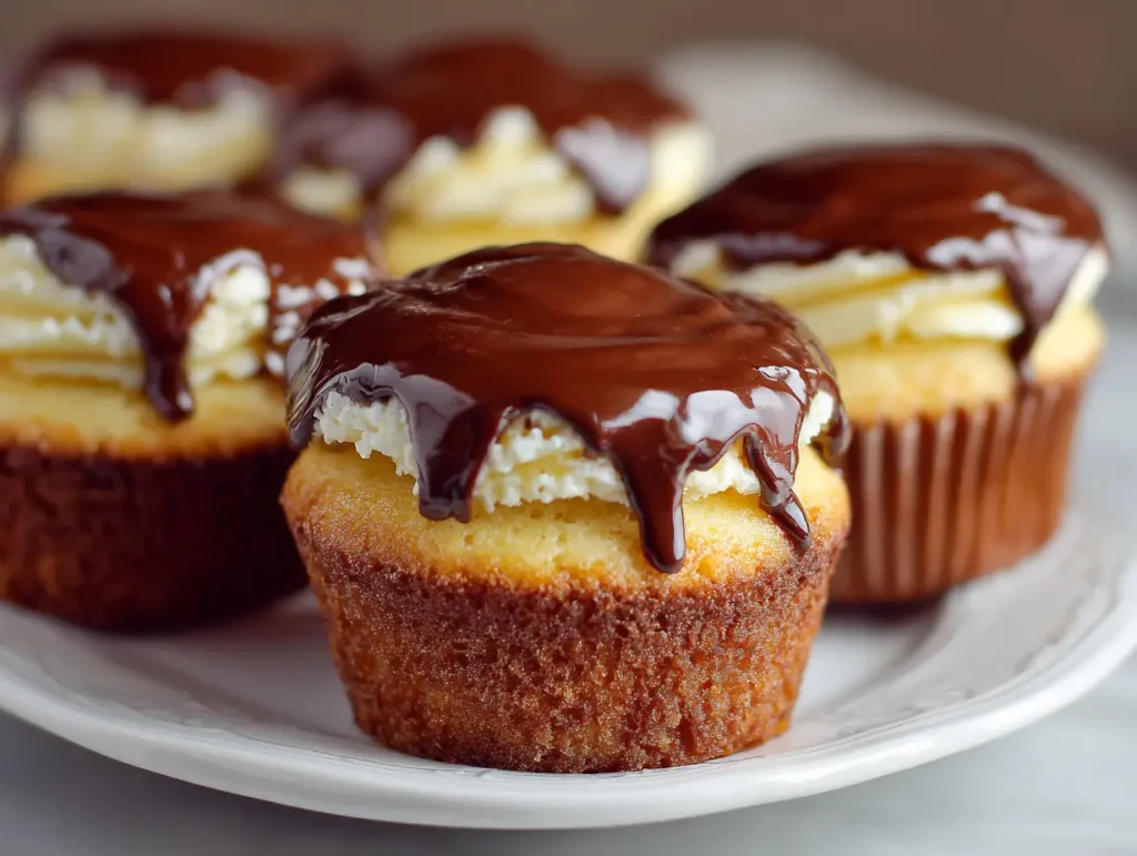 Boston Cream Pie Cupcakes