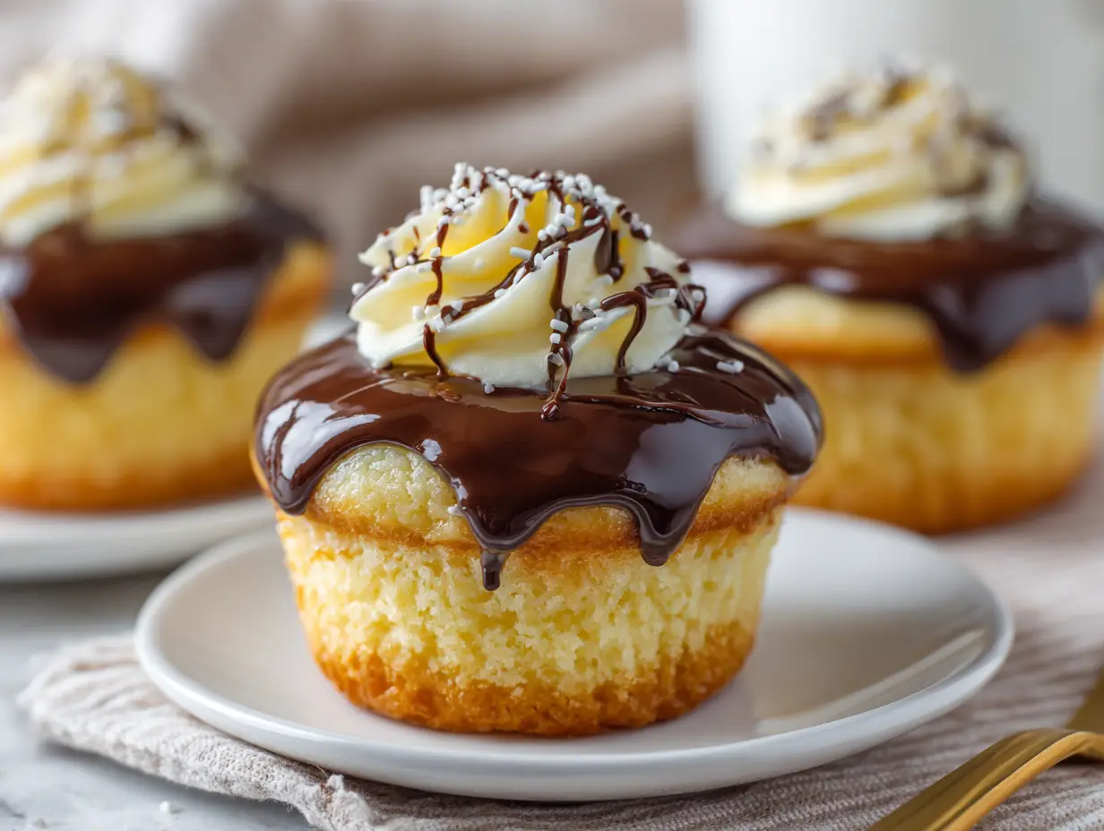 Boston Cream Pie Cupcakes