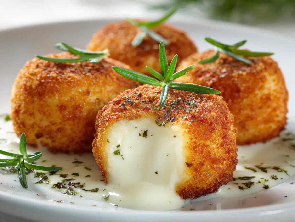 Cheese Stuffed Mozzarella Bites