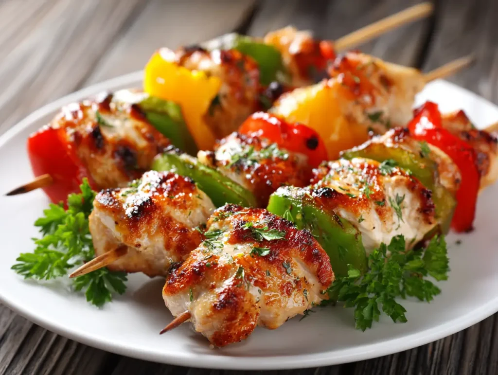 Chicken Kebabs on the Grill