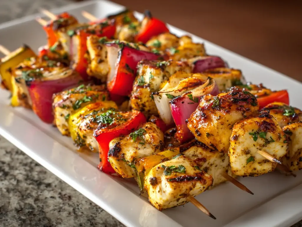 Chicken Kebabs on the Grill