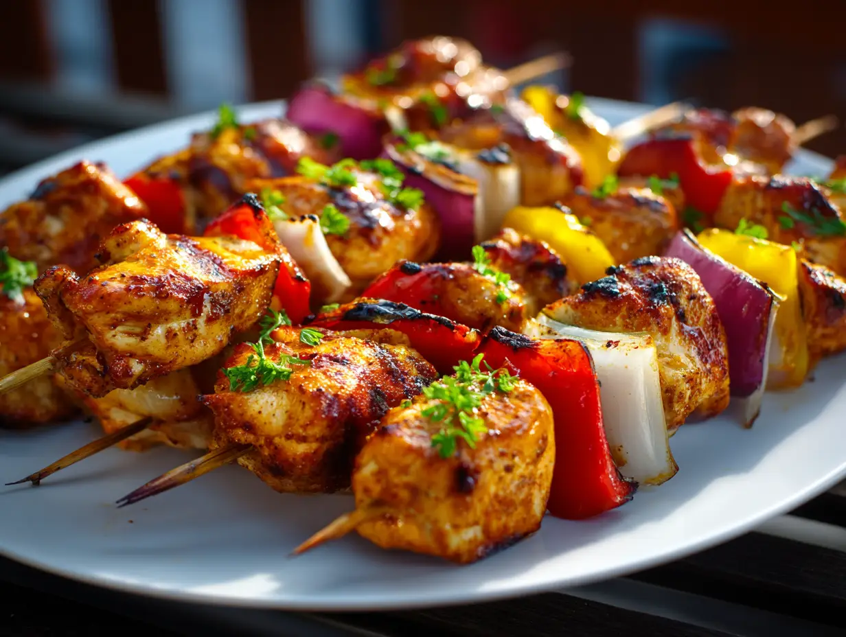 Chicken Kebabs on the Grill