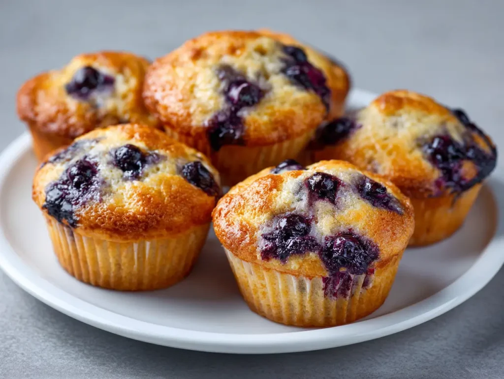 Cottage Cheese Blueberry Muffins