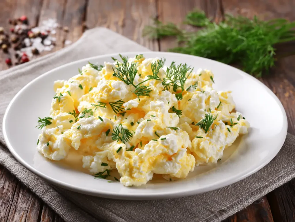 Cottage Cheese Scrambled Eggs