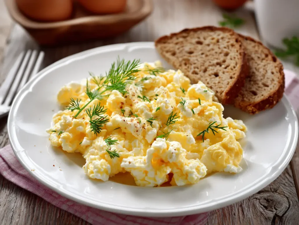 Cottage Cheese Scrambled Eggs