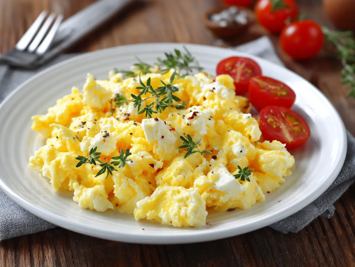 Cottage Cheese Scrambled Eggs