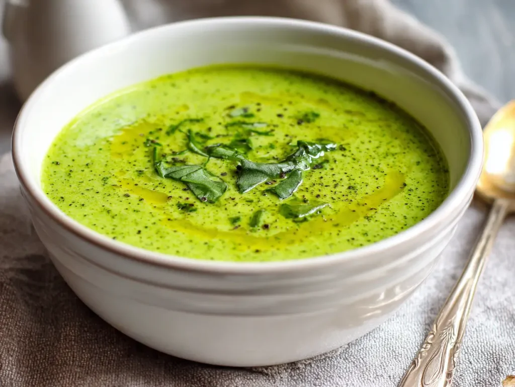 Creamy Spinach Coconut Zucchini Soup Recipe