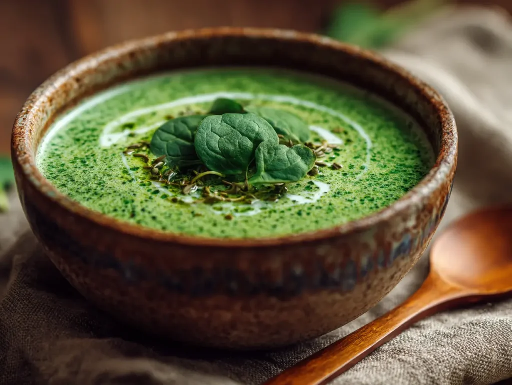 Creamy Spinach Coconut Zucchini Soup Recipe