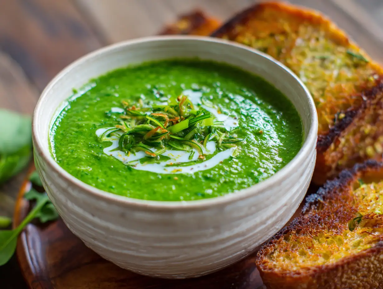 Creamy Spinach Coconut Zucchini Soup Recipe