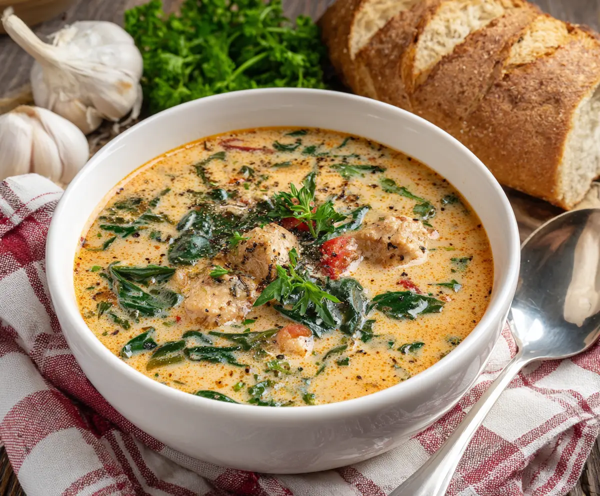 Creamy Tuscan Chicken Soup