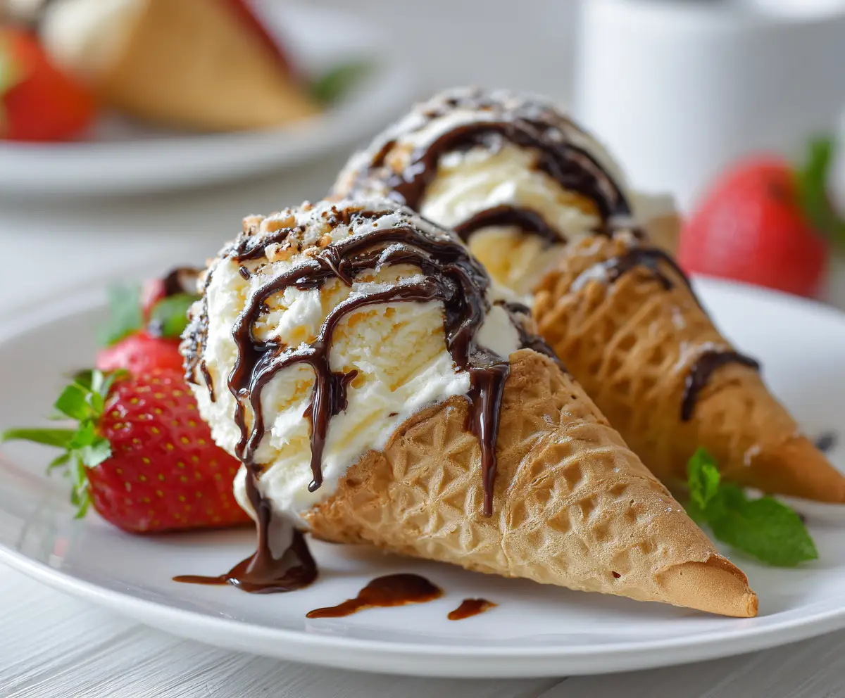 Crispy Homemade Ice Cream Cone Recipe