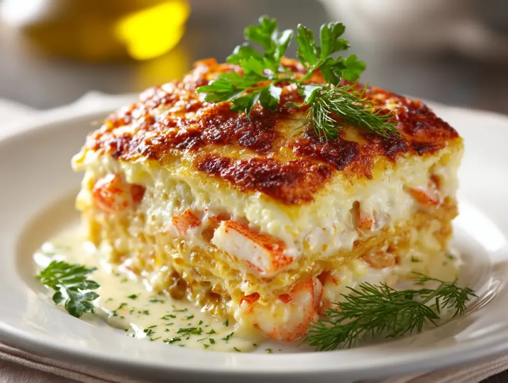 Delicious Seafood Gratin Cake