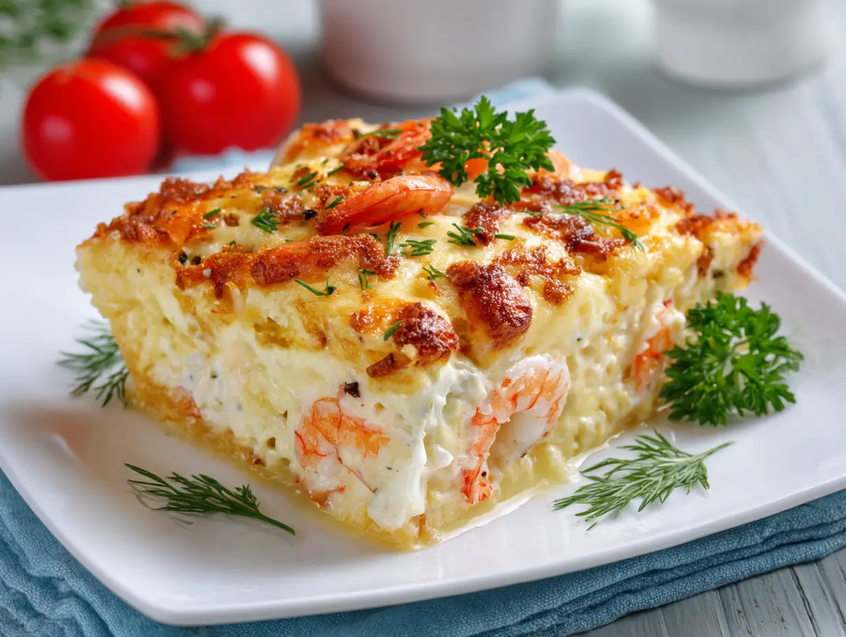 Delicious Seafood Gratin Cake