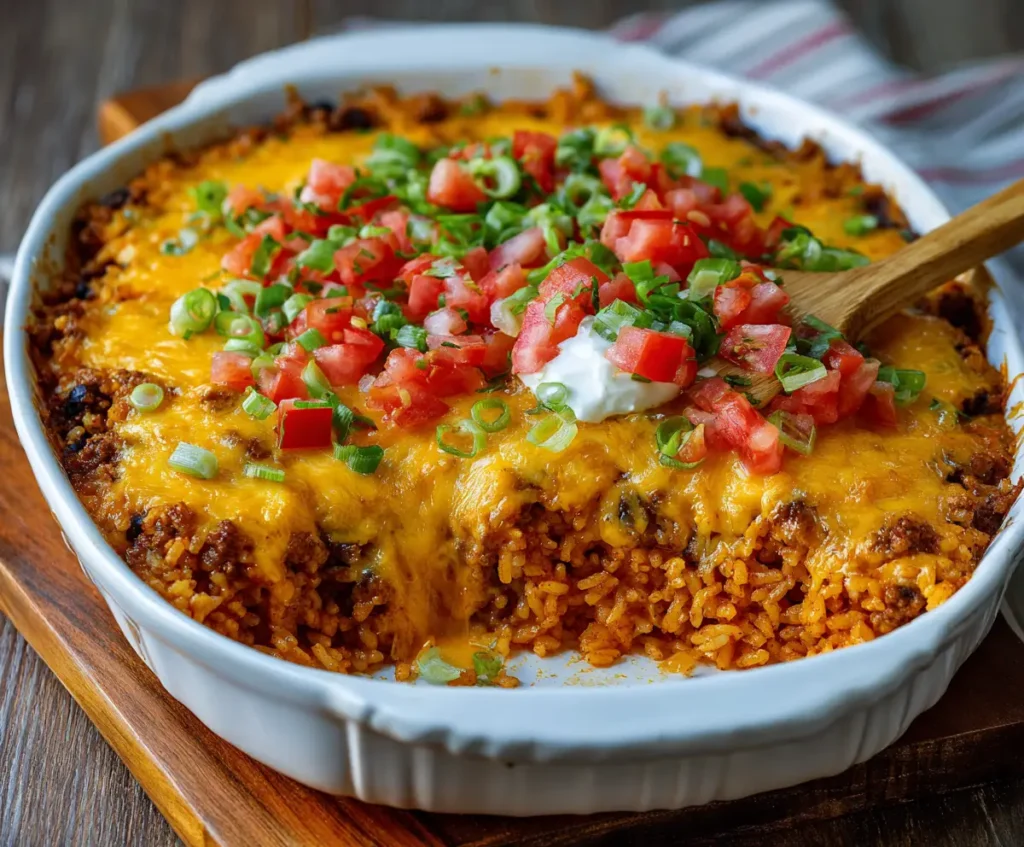 Easy Taco Rice Casserole