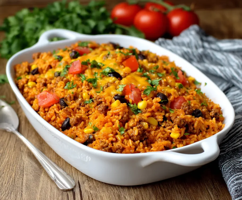 Easy Taco Rice Casserole