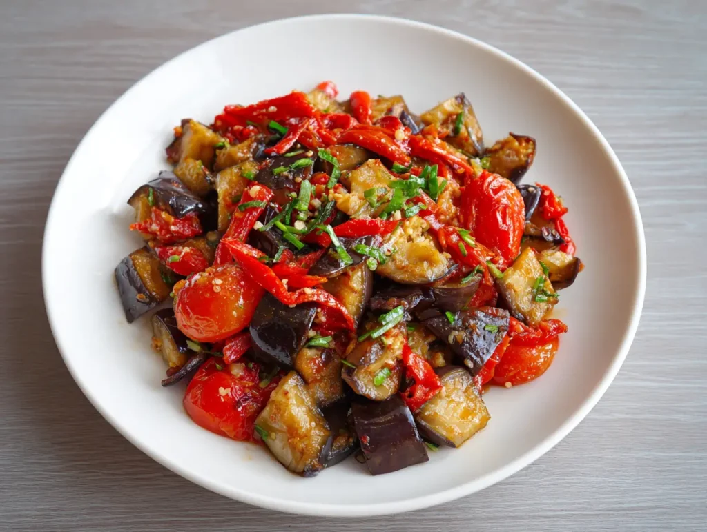 Eggplant Tomato Stir Fry