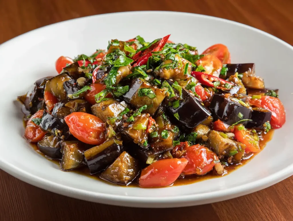 Eggplant Tomato Stir Fry