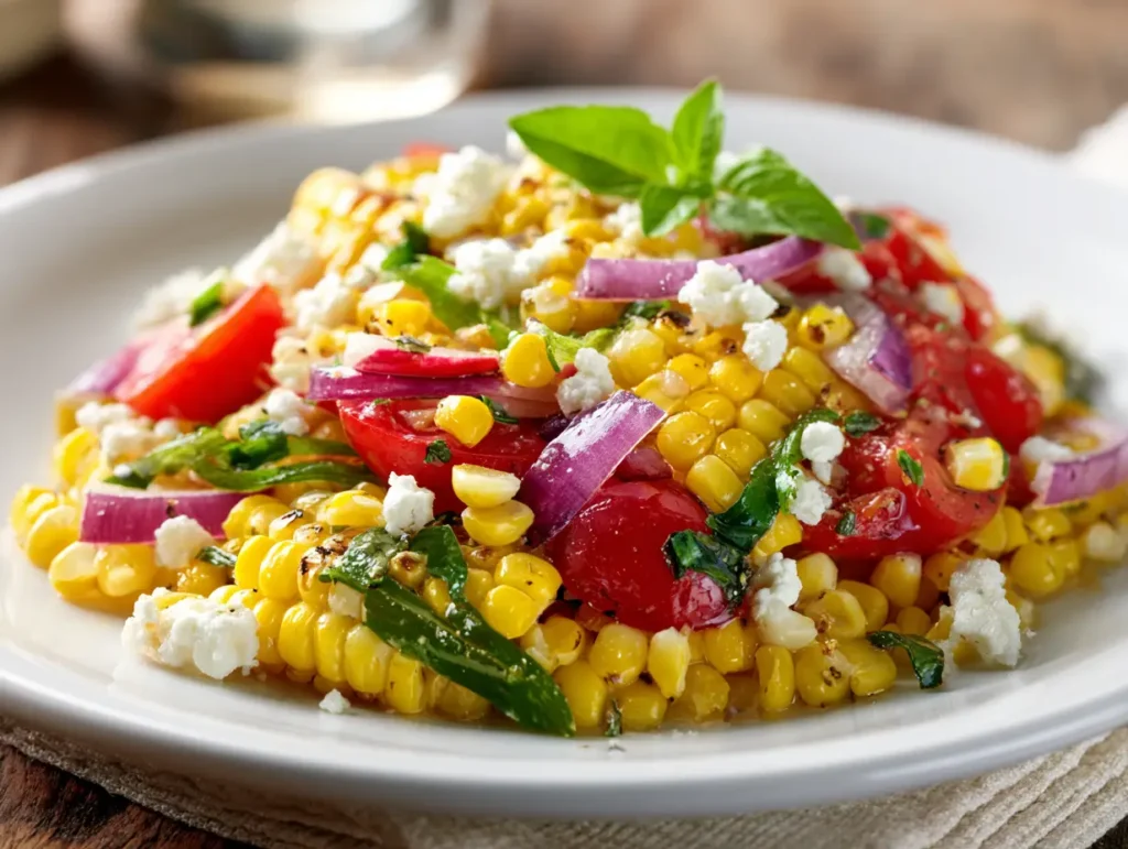 Fresh & Flavorful Grilled Corn Salad 